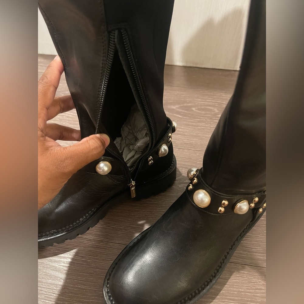 Karl Lagerfeld Paris Renley Riding Boots - Picture 8 of 14